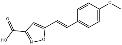 5-[2-(4-Methoxy-phenyl)-vinyl]-isoxazole-3-carboxylic acid Struktur