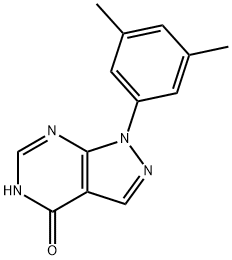 1-(3,5-Dimethyl-phenyl)-1,5-dihydro-pyrazolo[3,4-d]pyrimidin-4-one Structure