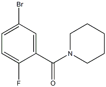 (5-溴-2-氟苯基)(哌啶-1-基)甲酮,853313-13-0,结构式