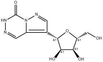 9-((2S,3R,4S,5R)-3,4-二羟基-5-(羟甲基)四氢呋喃-2-基)吡唑并[1,5-D][1,2,4]三嗪-2-酮, 85357-21-7, 结构式