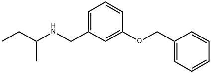 {[3-(benzyloxy)phenyl]methyl}(butan-2-yl)amine, 853619-30-4, 结构式