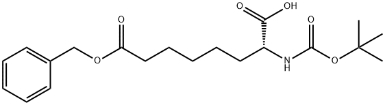 BOC-R-2-氨基辛二酸-8-苄酯, 853644-59-4, 结构式