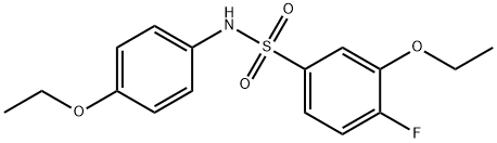 3-ethoxy-N-(4-ethoxyphenyl)-4-fluorobenzenesulfonamide Structure