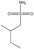 2-甲基丁烷-1-磺酰胺 结构式