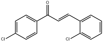 (2E)-3-(2-chlorophenyl)-1-(4-chlorophenyl)prop-2-en-1-one Structure