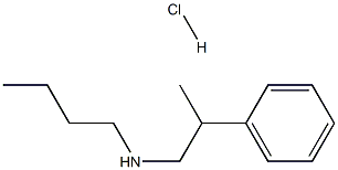 butyl(2-phenylpropyl)amine hydrochloride Structure