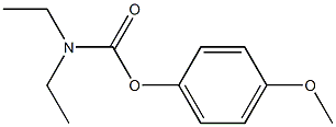 Carbamic acid,N,N-diethyl-, 4-methoxyphenyl ester 结构式