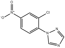 1-(2-chloro-4-nitrophenyl)-1H-1,2,4-triazole Struktur
