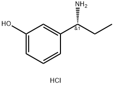 3-((1R)-1-AMINOPROPYL)PHENOL HYDROCHLORIDE Struktur