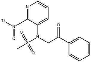 N-(2-nitro-3-pyridinyl)-N-(2-oxo-2-phenylethyl)methanesulfonamide|