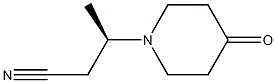 (R)-3-(4-OXOPIPERIDIN-1-YL)BUTANENITRILE Structure