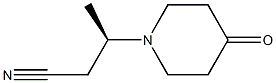 (R)-3-(4-OXOPIPERIDIN-1-YL)BUTANENITRILE Struktur