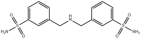 3,3'-(Azanediylbis(methylene))dibenzenesulfonamide 化学構造式