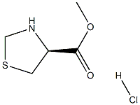 S-噻唑烷-4-羧酸甲酯盐酸盐 结构式