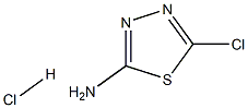 5-chloro-1,3,4-thiadiazol-2-amine:hydrochloride 化学構造式