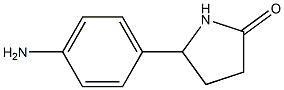 5-(4-Aminophenyl)pyrrolidin-2-one, 858234-86-3, 结构式