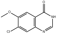 7-氯-6-甲氧基-4(3H)-酮 结构式