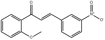 (2E)-1-(2-methoxyphenyl)-3-(3-nitrophenyl)prop-2-en-1-one, 858644-41-4, 结构式