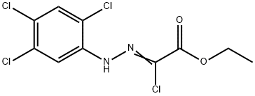 ethyl (2Z)-2-chloro-2-[2-(2,4,5-trichlorophenyl)hydrazin-1-ylidene]acetate, 859775-89-6, 结构式