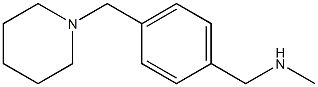 N-methyl-1-[4-(piperidin-1-ylmethyl)phenyl]methanamine Struktur