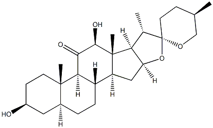 Spirostan-11-one, 3,12-dihydroxy-, (3beta,5alpha,12beta,25R)-