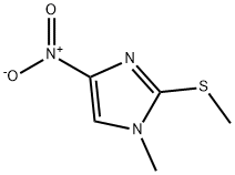 1-甲基-2-(甲硫基)-4,5-二硝基-1H-咪唑, 86072-16-4, 结构式