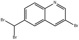 3-溴-6-二溴甲基喹啉 结构式