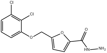 5-((2,3-二氯苯氧基)甲基)呋喃-2-碳酰肼 结构式