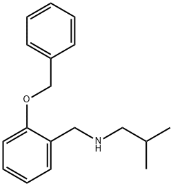 {[2-(benzyloxy)phenyl]methyl}(2-methylpropyl)amine Struktur