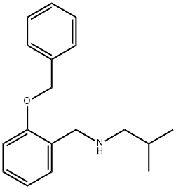 {[2-(benzyloxy)phenyl]methyl}(2-methylpropyl)amine, 861408-27-7, 结构式