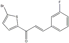 (E)-1-(5-bromothiophen-2-yl)-3-(3-fluorophenyl)prop-2-en-1-one|