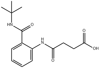 4-({2-[(tert-butylamino)carbonyl]phenyl}amino)-4-oxobutanoic acid,861454-35-5,结构式