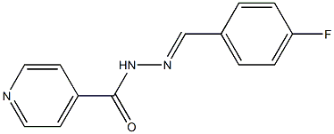 N-[(4-fluorophenyl)methylideneamino]pyridine-4-carboxamide Structure