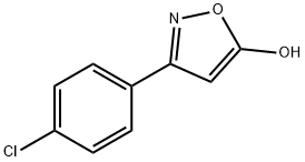 3-(4-クロロフェニル)-1,2-オキサゾール-5-オール 化学構造式
