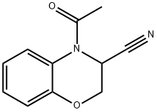 4-Acetyl-3,4-dihydro-2H-benzo[1,4]oxazine-3-carbonitrile Struktur