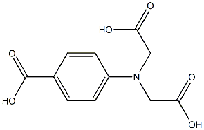 Benzoic acid, 4-[bis(carboxymethyl)amino]- Structure