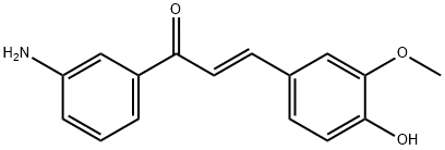 1-(3-Amino-phenyl)-3-(4-hydroxy-3-methoxy-phenyl)-propenone 结构式