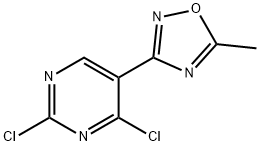 2,4-Dichloro-5-(5-methyl-[1,2,4]oxadiazol-3-yl)
-pyrimidine|