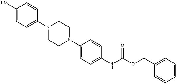 Benzyl (4-(4-(4-Hydroxyphenyl)piperazin-1-yl)phenyl)carbamate,864685-20-1,结构式