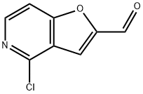 4-氯呋喃并[3,2-C]吡啶-2-甲醛,86518-07-2,结构式