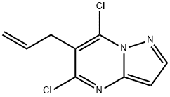 6-ALLYL-5,7-DICHLOROPYRAZOLO[1,5-A]PYRIMIDINE 化学構造式