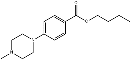 butyl 4-(4-methylpiperazin-1-yl)benzoate Structure