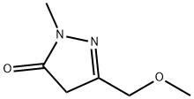 3-(methoxymethyl)-1-methyl-4,5-dihydro-1H-pyrazol-5-one, 866472-71-1, 结构式