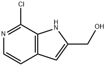 (7-Chloro-1H-pyrrolo[2,3-c]pyridin-2-yl)-methanol Structure