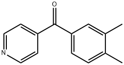 (3,4-dimethylphenyl)(pyridin-4-yl)methanone 化学構造式