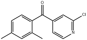 2-氯-4-(2,4-二甲基苯甲酰基)吡啶,868390-70-9,结构式