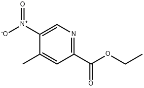 4-メチル-5-ニトロピコリン酸エチル 化学構造式