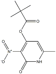 (6-methyl-3-nitro-2-oxo-1H-pyridin-4-yl) 2,2-dimethylpropanoate 结构式