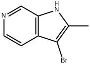 3-ブロモ-2-メチル-1H-ピロロ[2,3-C]ピリジン 化学構造式