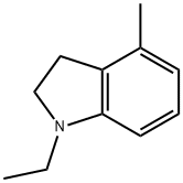 1-ethyl-4-methyl-2,3-dihydro-1H-indole, 86911-83-3, 结构式